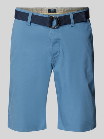 MCNEAL Slim Fit Shorts mit Gürtel Ocean Melange 2