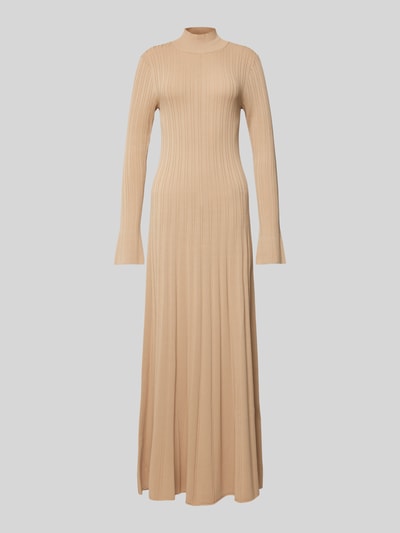 Ivy Oak Maxi-jurk met opstaande kraag, model 'KOURTNEY' Camel - 2