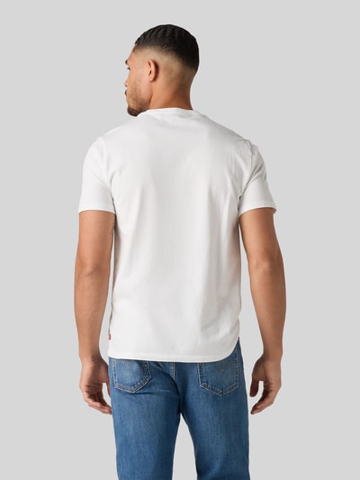 Levi's® Regular Fit T-Shirt aus reiner Baumwolle mit Logo-Print Weiss 5