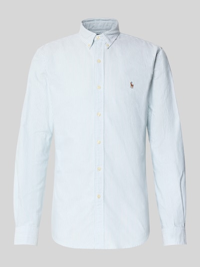 Polo Ralph Lauren Slim Fit Freizeithemd mit Button-Down-Kragen Hellgrau 2