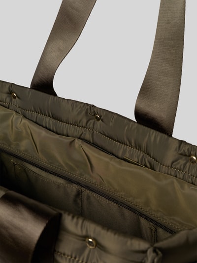 Hey Marly Shopper met doorgestikte naden, model 'Best Buddy' Donkergroen - 5