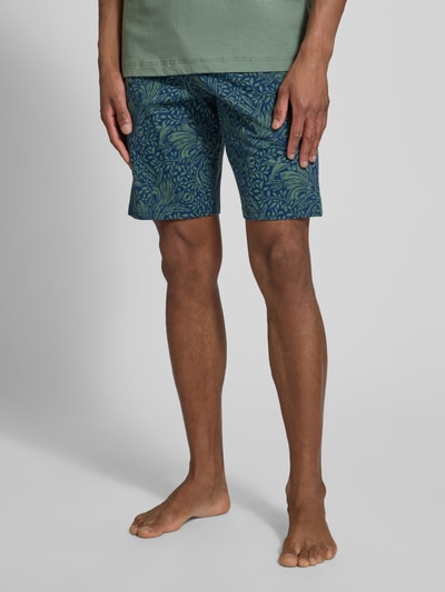 Schiesser Regular fit korte broek met elastische band Olijfgroen - 4