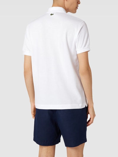 Lacoste Poloshirt met labelpatch van LACOSTE x Netflix Wit - 5