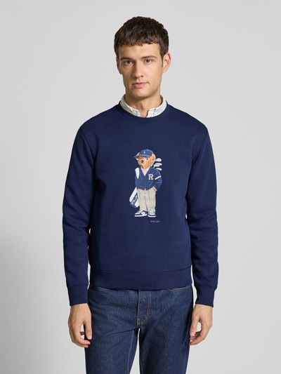 Polo Ralph Lauren Bluza z nadrukiem z motywem i okrągłym dekoltem Ciemnoniebieski 4