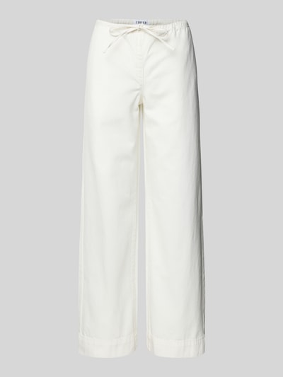 EDITED Jeans mit elastischem Bund Weiss 2