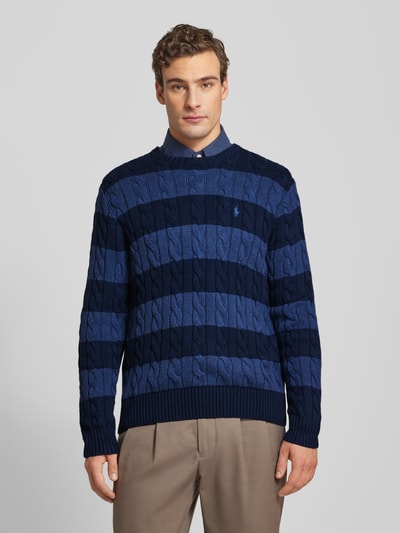 Polo Ralph Lauren Strickpullover mit Logo-Stitching Marine 4