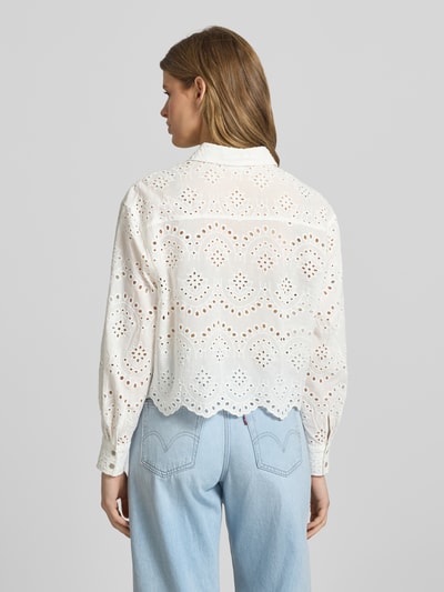 ONLY Regular Fit Hemdbluse aus reiner Baumwolle Modell 'VALAIS' Offwhite 5