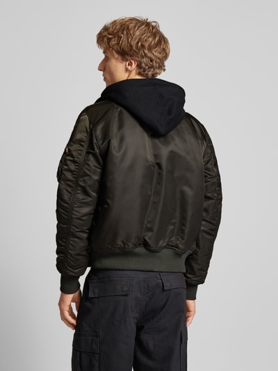 Alpha Industries Bomberka ze stójką Ciemnozielony 5