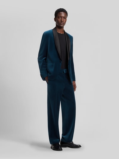 HUGO Slim Fit Smoking mit Samtstruktur Bordeaux 1