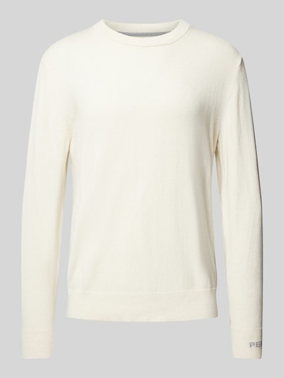 Pepe Jeans Strickpullover mit Rundhalsausschnitt Modell 'Andre' Offwhite 1