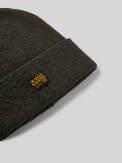 G-Star Raw Beanie mit Label-Detail Modell 'Effo' Anthrazit 2