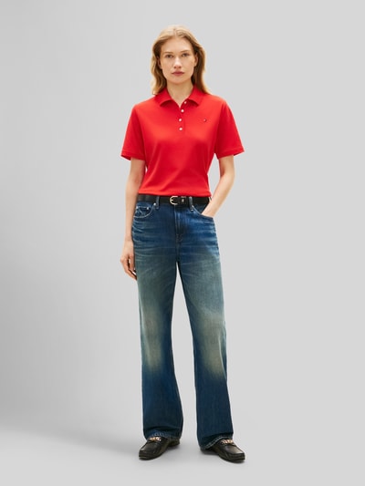 Tommy Hilfiger Regular Fit Poloshirts aus Baumwoll-Mix Rot 1