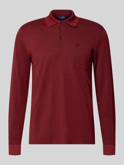 Christian Berg Men Regular Fit Poloshirt mit Baumwoll-Anteil Bordeaux 1