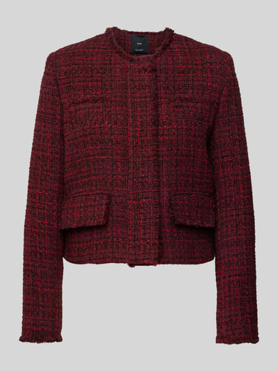 Mango Regular Fit Blazer mit Woll-Anteil  Modell 'PORTO' Bordeaux 1