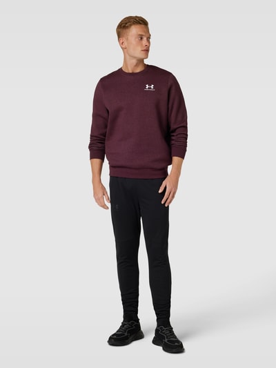 Under Armour Sweatshirt met labelstitching Bordeaux - 1