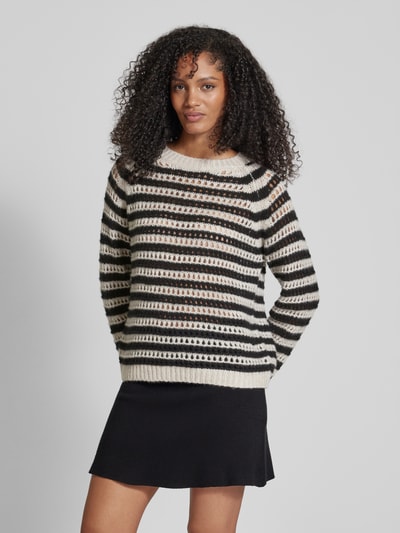 Hemisphere Kaschmirpullover mit Rundhalsausschnitt Black 4