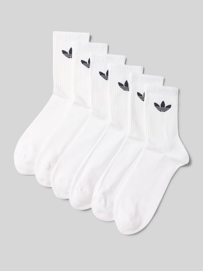 adidas Originals Skarpety z nadrukiem z logo w zestawie 6 szt. Biały 1