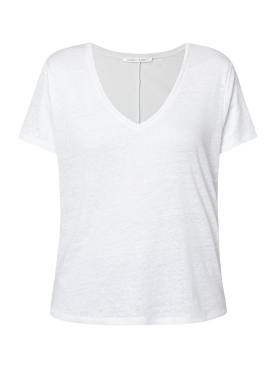 Joseph Janard T-Shirt aus reinem Leinen Weiss 2