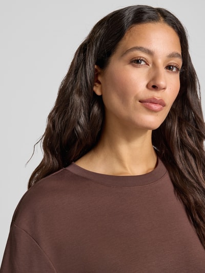 Stefanel T-shirt met ronde hals Donkergrijs - 3