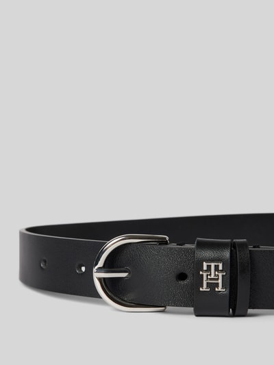 Tommy Hilfiger Ledergürtel mit Label-Detail Modell 'EFFORTLESS' Black 2