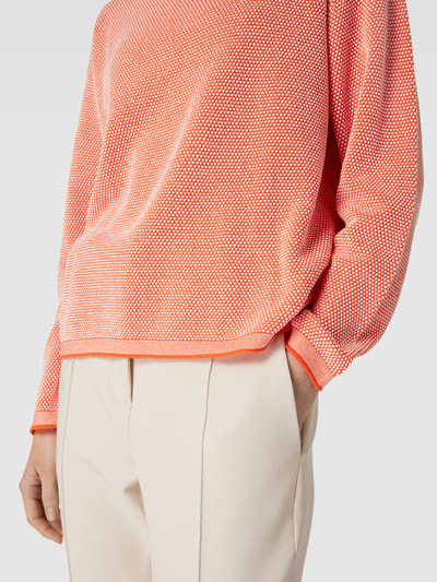 Tom Tailor Gebreide pullover met all-over motief Rood - 3