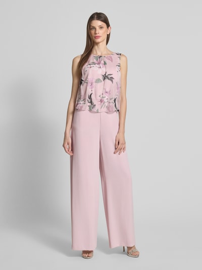 Christian Berg Cocktail Kombinezon z kwiatowym nadrukiem z motywem Jasnoróżowy 4