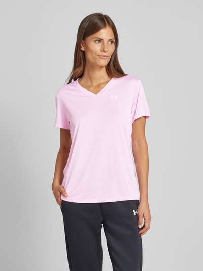 Under Armour T-Shirt mit Logo-Print Pink 4