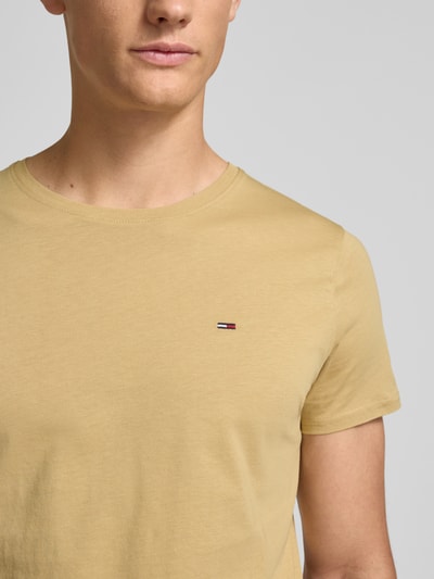 Tommy Jeans Regular Fit T-Shirt aus reiner Baumwolle Beige 3