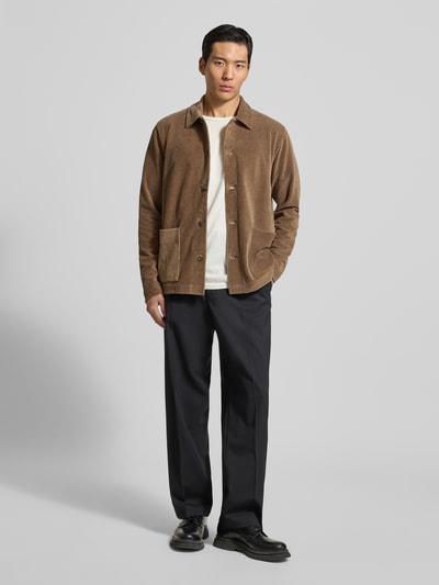 Marc O'Polo Regular fit overhemd van puur katoen Camel - 1