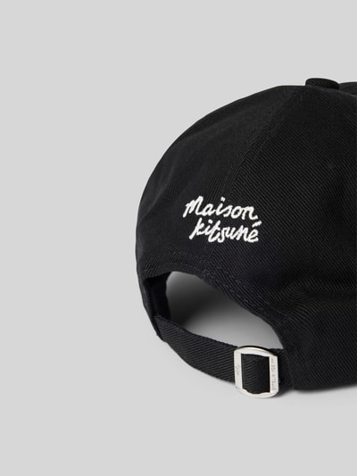 MAISON KITSUNE Basecap aus reiner Baumwolle Black 4