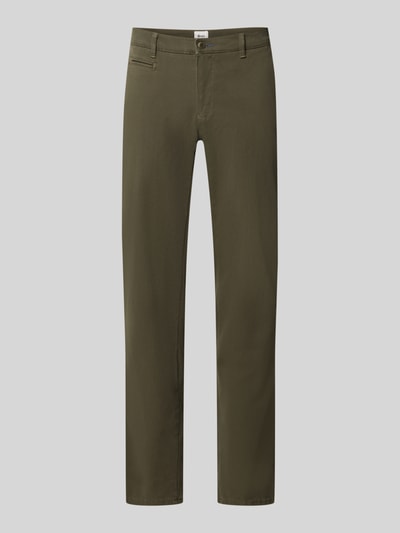 Brax Modern Fit Chino aus Baumwoll-Mix Modell 'Fabio' Oliv 2