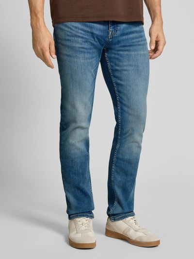 BOSS Orange Slim Fit Jeans aus Baumwoll-Mix Modell 'DELAWARE' Bleu 4