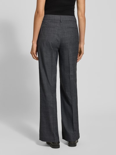 More & More Straight fit stoffen broek met viscose Antraciet - 5