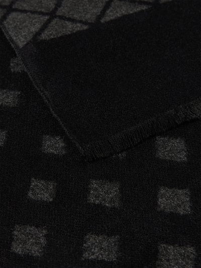 Christian Berg Men Szal z wystrzępieniami Czarny 2