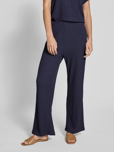 Christian Berg Woman Flared stoffen broek met structuurmotief Donkerblauw - 4