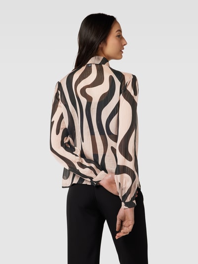 Liu Jo White Overhemdblouse met strikdetail Zand - 5