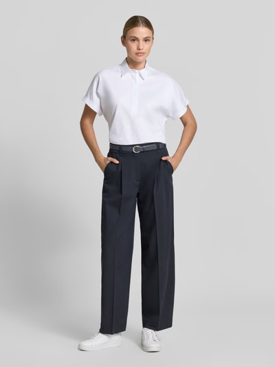 ETERNA Bluse mit kurzer verdeckter Knopfleiste Weiss 1