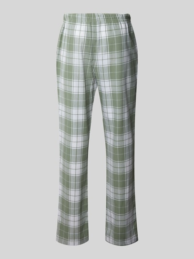 Christian Berg Men Regular Fit Pyjama-Hose mit elastischem Bund Metallic Gruen 3