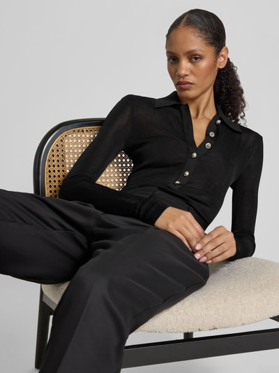 Self-Portrait Body aus reiner Viskose Black 3