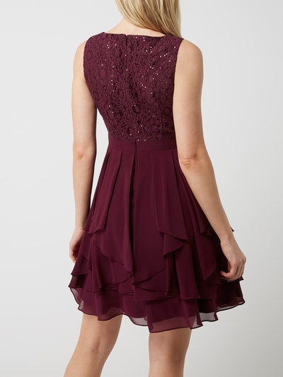 Jake*s Cocktail Cocktailkleid aus Spitze und Chiffon Purple 5