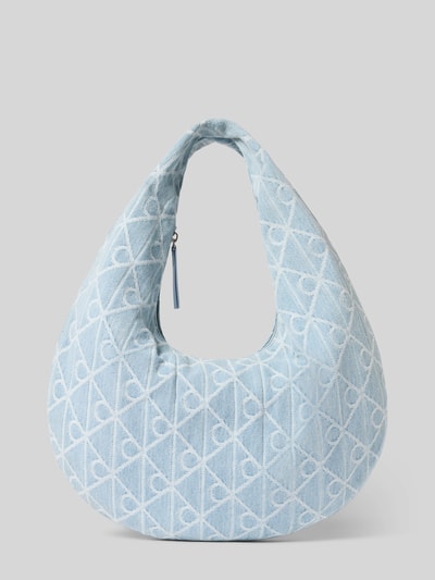 CK Calvin Klein Handtasche aus Baumwolle mit Logo-Muster Hellblau 2