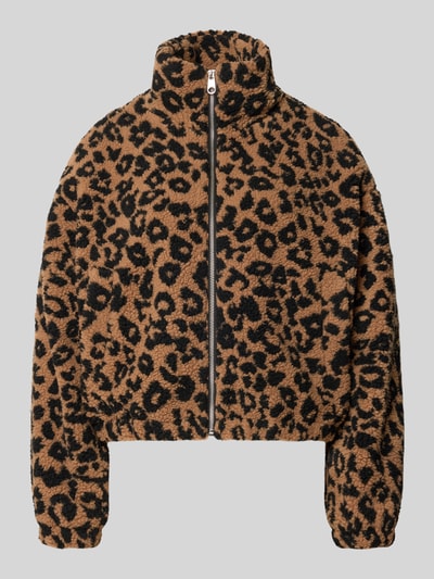 ONLY kurtka teddy z wzorem w zwierzęta krój regular fit model 'THEA' Piaskowy 1