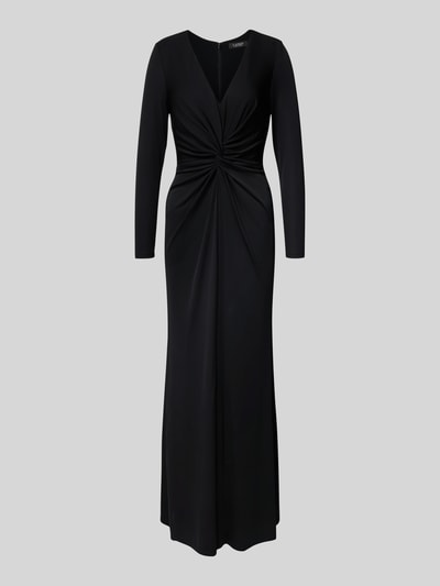 Lauren Ralph Lauren Abendkleid mit V-Ausschnitt Modell 'NADIRA' Black 1