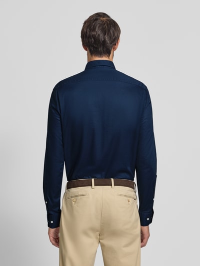 Tommy Hilfiger Regular Fit Businesshemd aus reiner Baumwolle Marine 5
