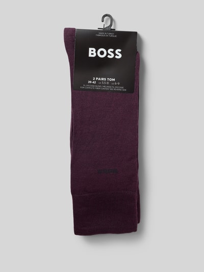 BOSS Socken aus Baumwoll-Mix Bordeaux 3