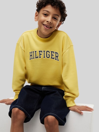 Tommy Hilfiger Kids Regular Fit Sweatshirt aus Baumwoll-Mix GELB 3