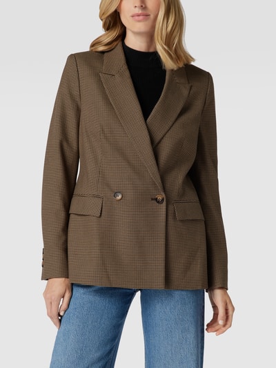 Joseph Janard Blazer met pied-de-poule-motief Camel - 4