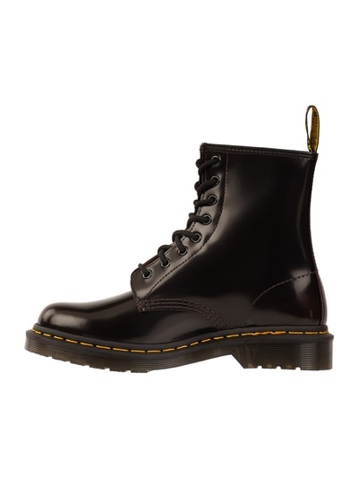 Dr. Martens Lederboots aus Lackleder Modell '1460' Dunkelrot 4