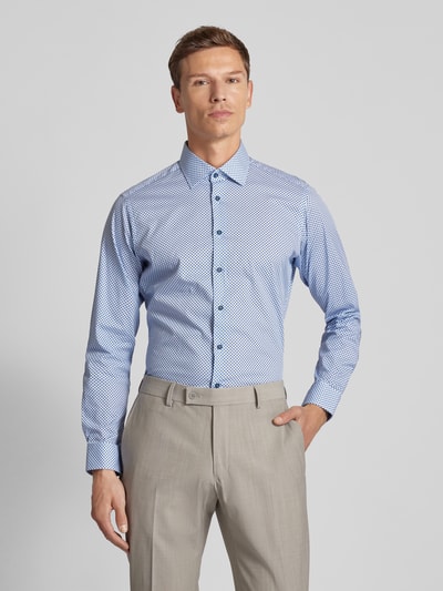 Christian Berg Men Regular Fit Business-Hemd mit Kentkragen Bleu 4