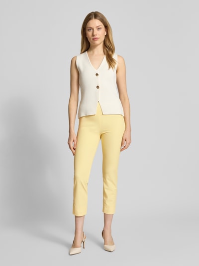 Raffaello Rossi Skinny Fit Hose in verkürzter Passform Hellgelb 1